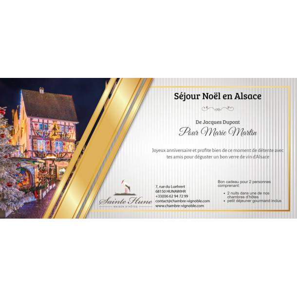 Séjour Noël en Alsace