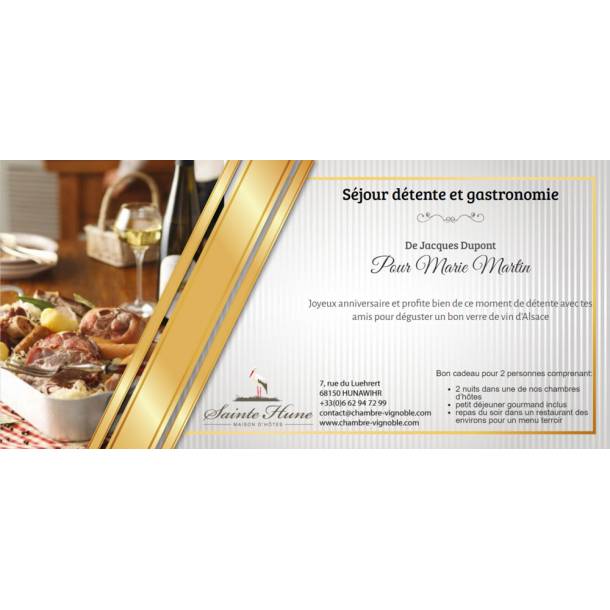 Séjour détente et gastronomie